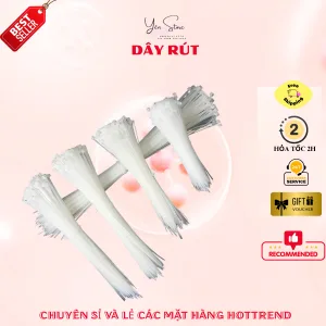 Dây Rút Nhựa Trắng Mini 15cm/20cm (70 Sợi), Phụ Kiện Chuyên Dụng Bó Hoa, Trang Trí, Handmade